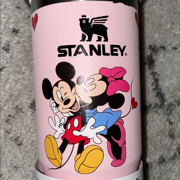 NWT 30oz Stanley Pink Tumbler with Minnie & Mickey Mouse Design - Picture 6 of 7